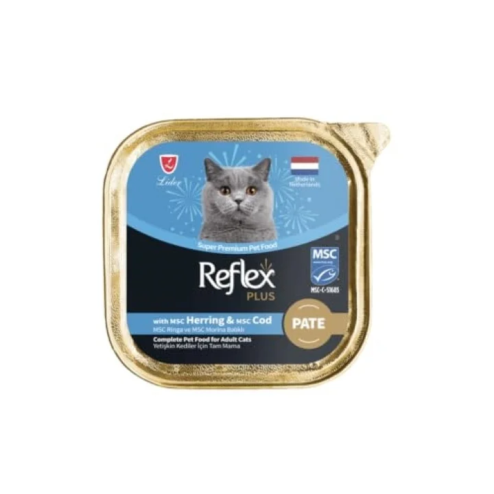 Plus Pate Ringa Ve Morina Balıklı Kedi Konservesi 85 GR
