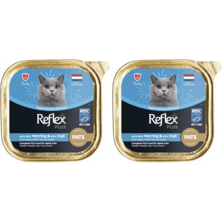 Plus Pate Ringa Ve Morina Balıklı Kedi Konservesi 85 GR