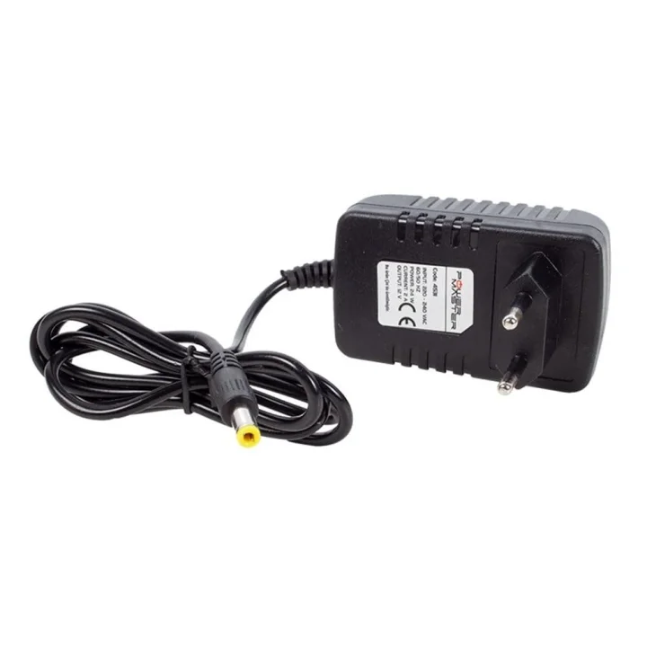 PM-4531 12 VOLT - 2 AMPER PLASTİK KASA PRİZ TİPİ ADAPTÖR 5.5 * 2.5 UÇ * MİNİ CİHAZ ADAPTÖRÜ