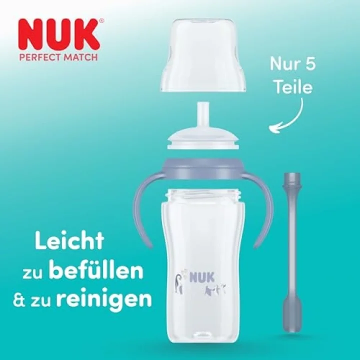 PM Pipetli Alıştırma Bardağı, 260 ml, Pembe
