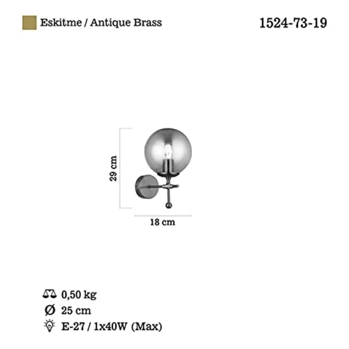 Polino Eskitme Aplik 1XE27