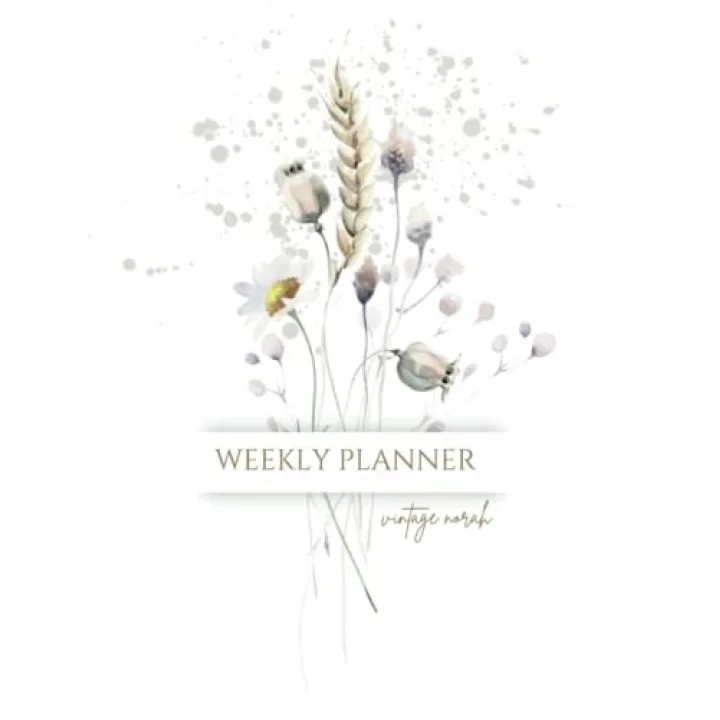 POPPY DAISY WEEKLY PLANNER~ A4 100 PAGES. LINED. UNDATED