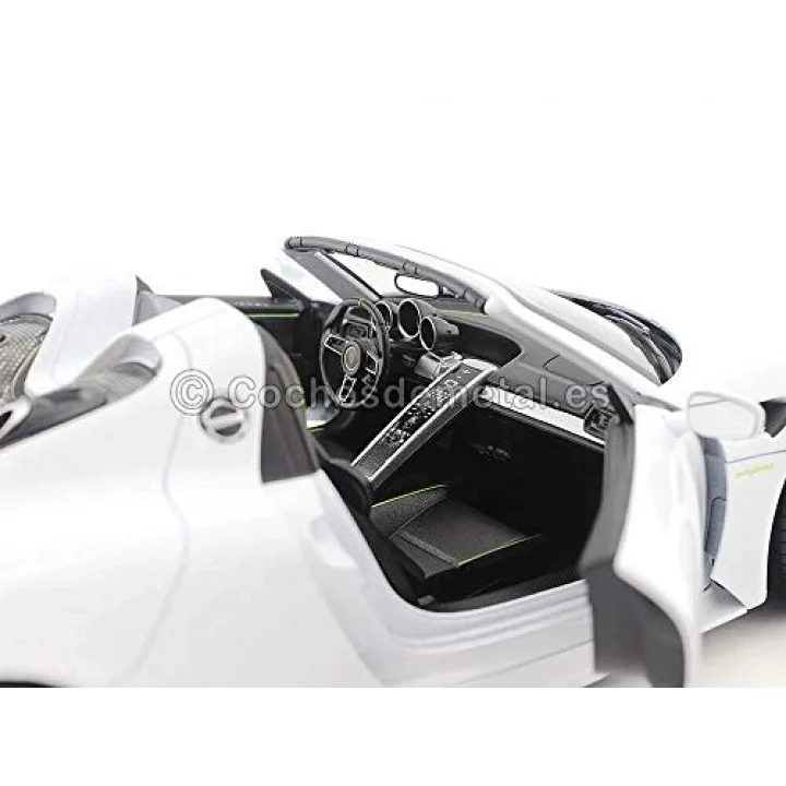Porsche 918 Spyder Cabriolet gri metalik 1:18