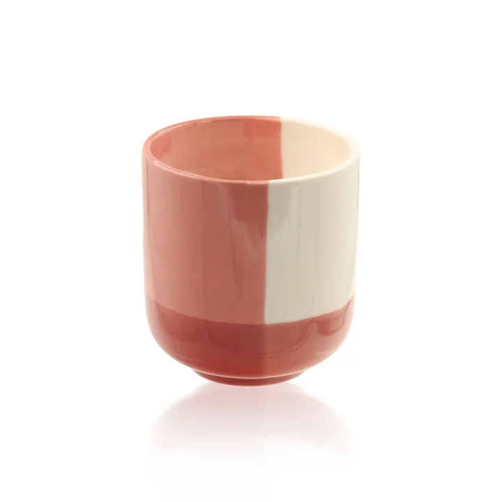Porselen Saksı Pembe 9x10 cm