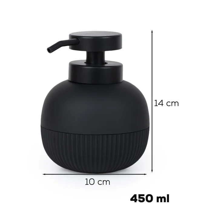 Porsima 3118 Banyo Ve Mutfak Sıvı Sabunluk 450 Ml Siyah