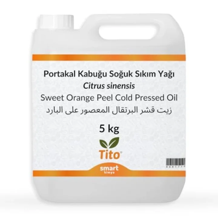 Portakal Kabuğu Soğuk Sıkım Yağı Citrus sinensis 5 kg