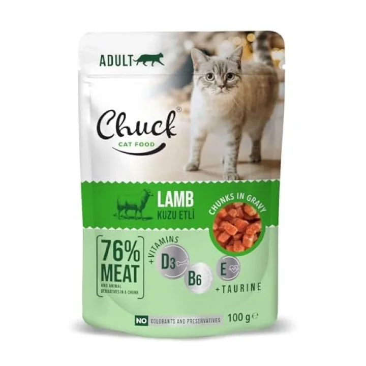 Pouches, Yetişkin, Kuzu Etli 100 Gr x 24 adet