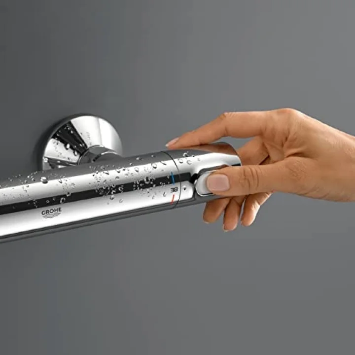 Precision Flow Termostatik Duş Bataryası, Su Tasarruflu, Krom, 34840000
