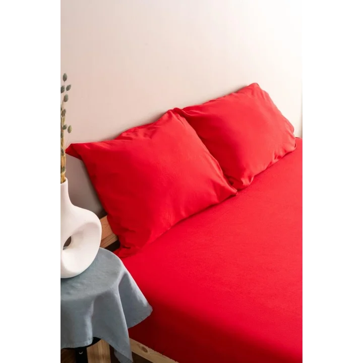 Premium 50x70 Yastık Kılıfı 2li, Kırmızı