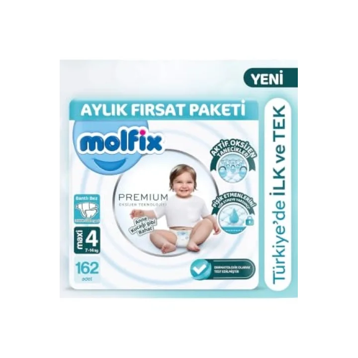 Premium Aylık Fırsat Paketi 4 Beden 162 Adet