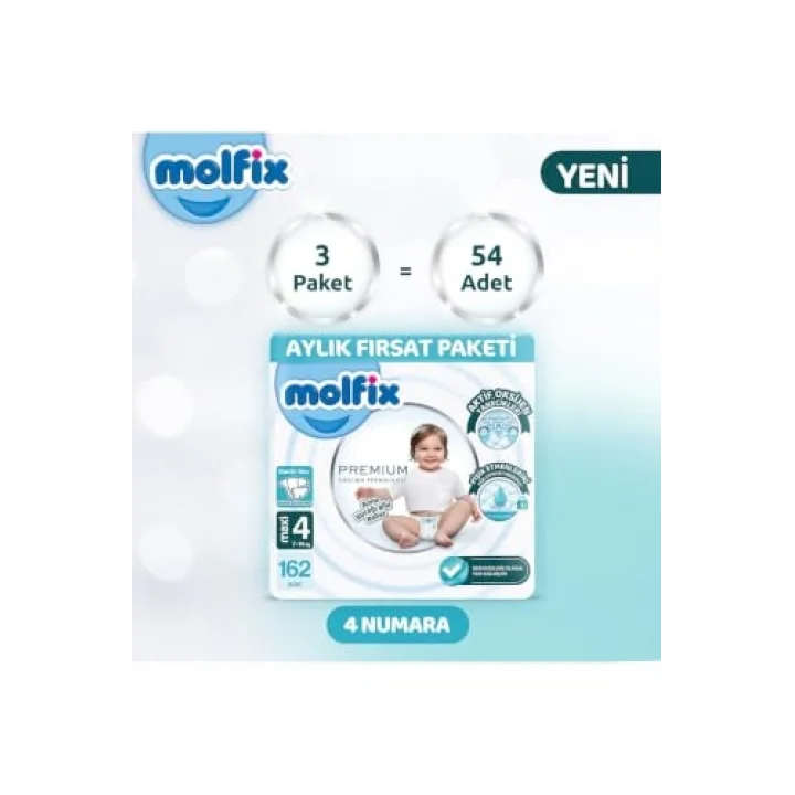 Premium Aylık Fırsat Paketi 4 Beden 162 Adet