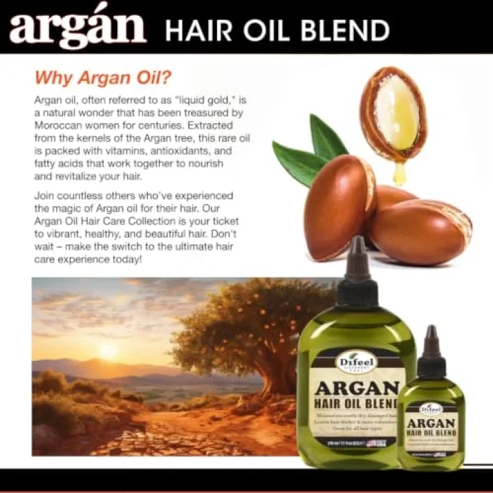 Premium Doğal Saç Yağı - Argan Yağı 2,5 ons