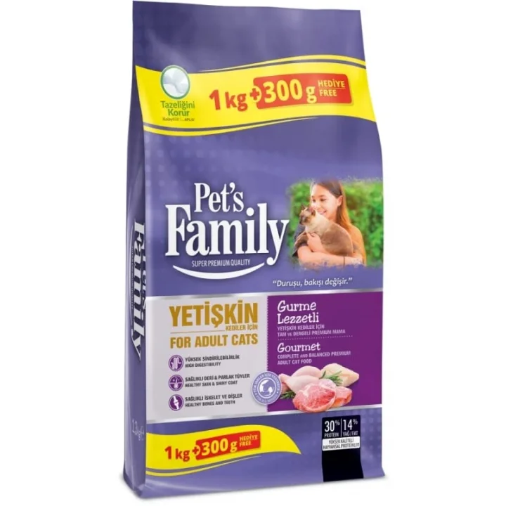 Premium Gurme Lezzetli Yetişkin Kedi Maması 1300 G