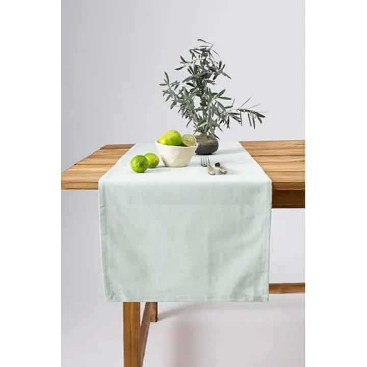 Premium Keten Runner 40 X 150 Cm (Adaçayı)