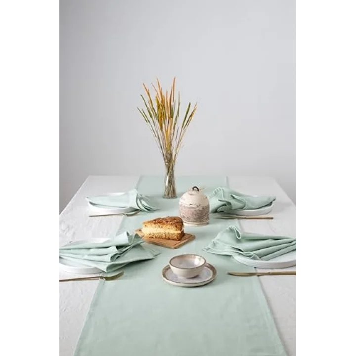 Premium Keten Runner 40 X 150 Cm (Adaçayı)
