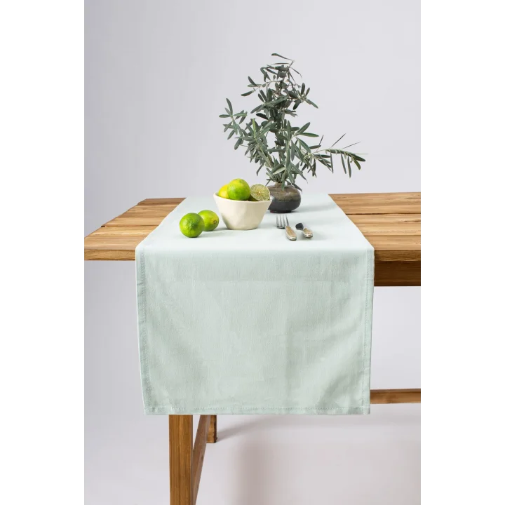 Premium Keten Runner 40 X 150 Cm (Adaçayı)