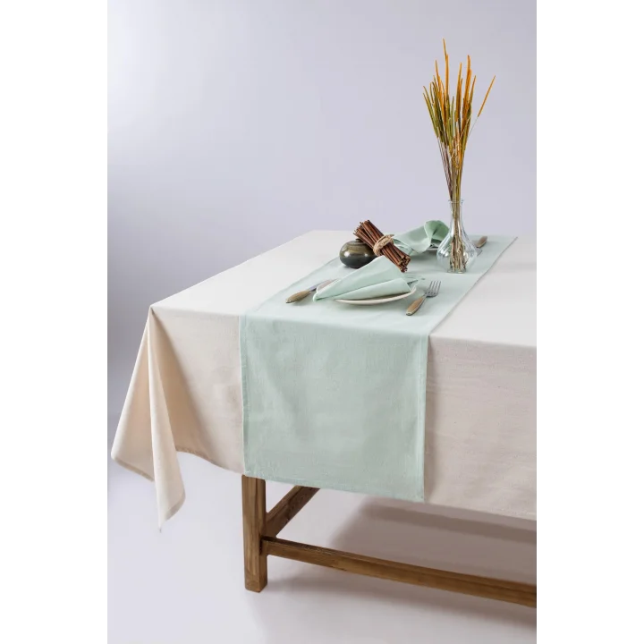 Premium Keten Runner 40 X 150 Cm (Adaçayı)