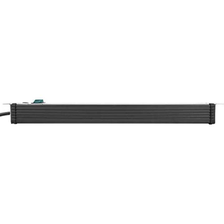Premium-Line, çoklu priz 8 kat – 19  format için ideal Serverschraenke (şalter ve 3 m kablo) renk: Açık gri/siyah