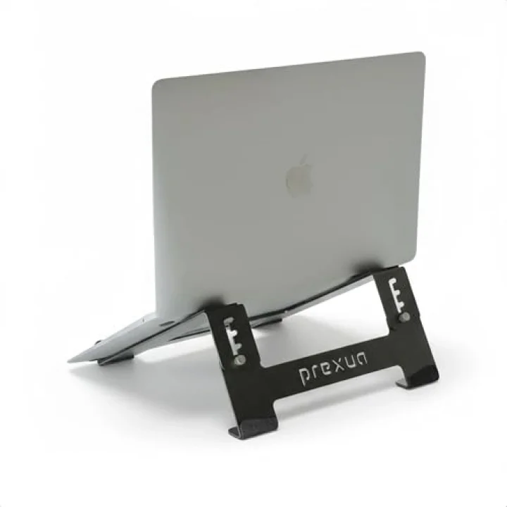 Prexua Stepper Laptop Standı - Notebook Yükseltici Altlık - Metal - Siyah - STP4025 (Siyah, Medium)