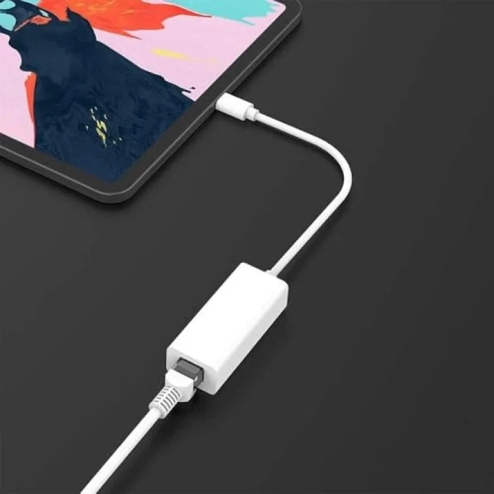 PrimeX PX-2131C Type-C to RJ45 Ethernet Adaptör, USB-C 10/100Mbps Kablolu İnternet Çevirici, Type-C USB Network Dönüştürücü, PC Laptop MacBook İçin RJ45 LAN Adaptör, Win10/11 Mac Linux Tak Çalıştır