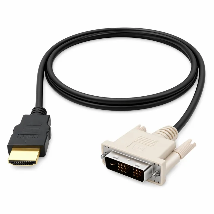 PrimeX PX-4106 Molex 2 Metre Dvi to Hdmi Kablo, HDMI to DVI Çift Yönlü Görüntü Aktarım Kablosu, 1080P Full HD DVI HDMI Erkek-Erkek Monitör TV Projeksiyon PC Ekran Kartı Bağlantı Kablosu, Altın Uçlu