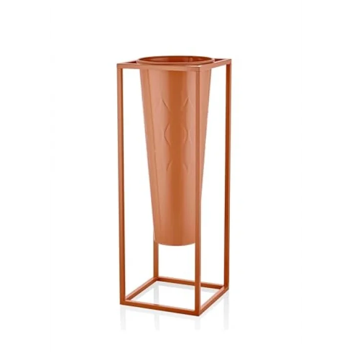 Prizma Vazo & Saksı Terracota 80x30x30 cm