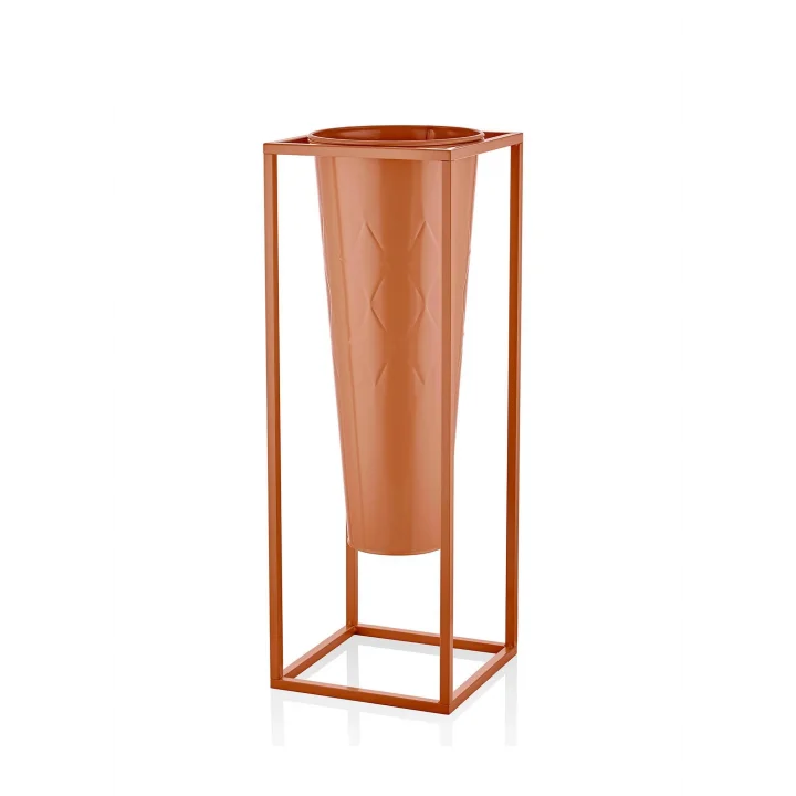 Prizma Vazo & Saksı Terracota 80x30x30 cm