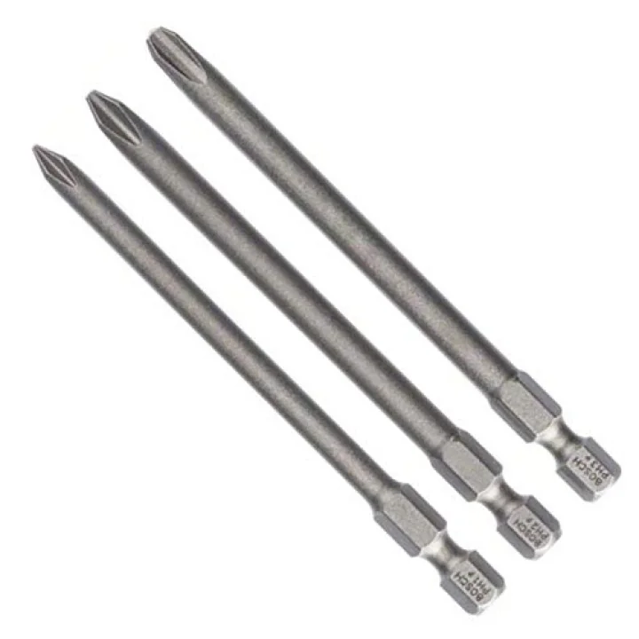 Pro 3 parça.-Set ekstra sert tornavida ucu Phillips vidalar-(Uzunluk: 89 mm)