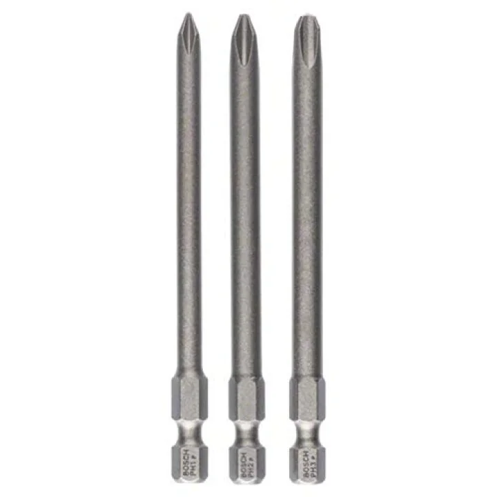 Pro 3 parça.-Set ekstra sert tornavida ucu Phillips vidalar-(Uzunluk: 89 mm)