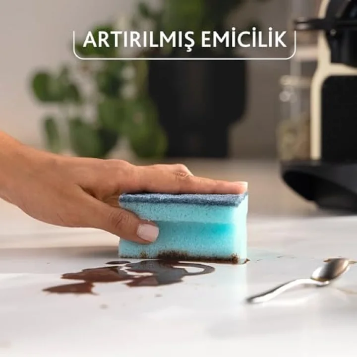 Pro Clean Aktif Enzimli Oluklu Sünger, 3’lü Paket