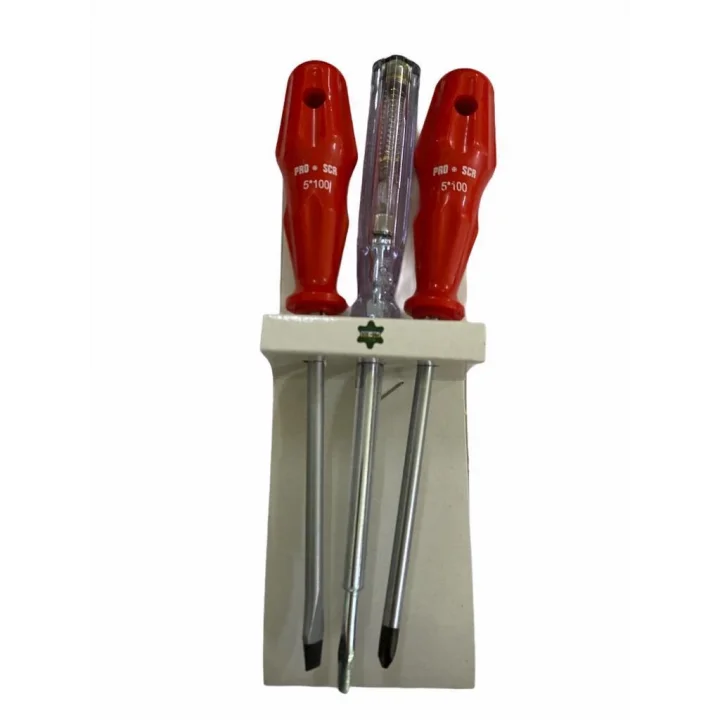 Mey İthalat® Pro-Scr 02643 3 Parça Tornavida Seti
