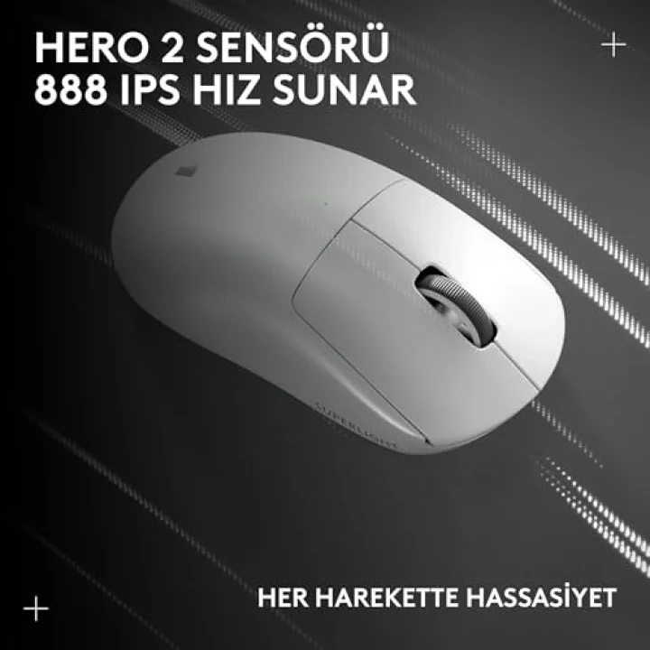 Pro X Superlight 2 Kablosuz Oyun Faresi, Beyaz