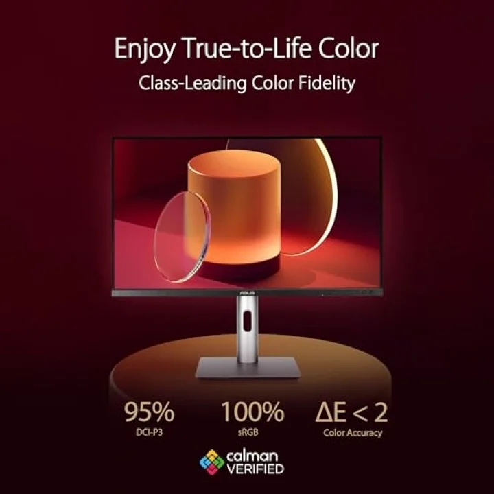 ProArt PA278CFRV 27 IPS HDR 2560x1440 5ms 100Hz 350cd DP HDMI USB-C Hoparlör VESA 3YIL 95% DCI-P3, Calman Verified, PD 96W PIVOT Monitör