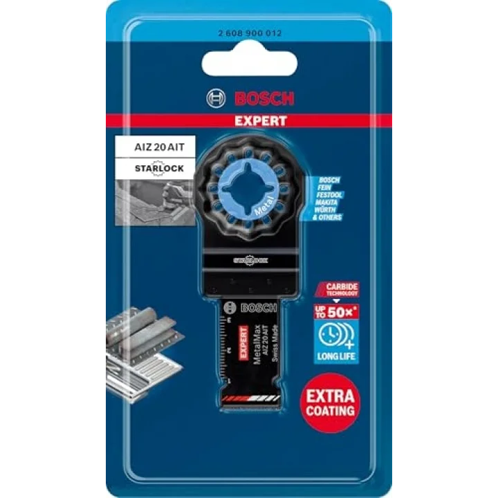 Professional 1x EXPERT MetalMax AIZ 20 AIT Daldırmalı Testere Bıçakları (Çelik, Paslanmaz çelik, Genişlik 20 mm, Aksesuar Çok Fonksiyonlu Makine)