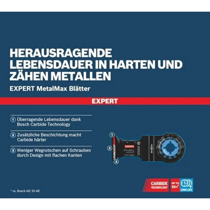 Professional 5x EXPERT MetalMax AIZ 32 AIT Daldırmalı Testere Bıçakları (Çelik, Paslanmaz çelik, Genişlik 32 mm, Aksesuar Çok Fonksiyonlu Makine)