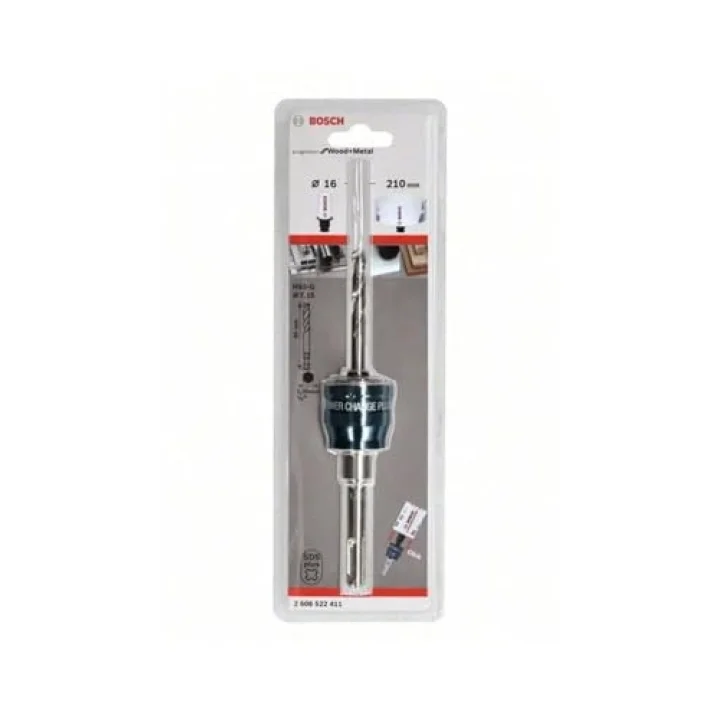 Professional Accessories 1 x Power Change Plus Adaptör (SDS Plus, HSS-G Matkap 7,15 x 85 mm, Delik Testeresi Aksesuarı Dahil)