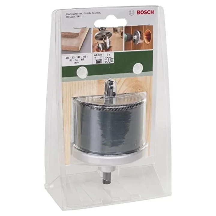 Professional Accessories Delik Açma Testeresi Seti, Yeşil, 7 Adet