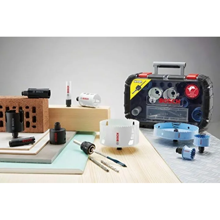 Professional Accessories Delik Açma Testeresi Seti, Yeşil, 8 Adet