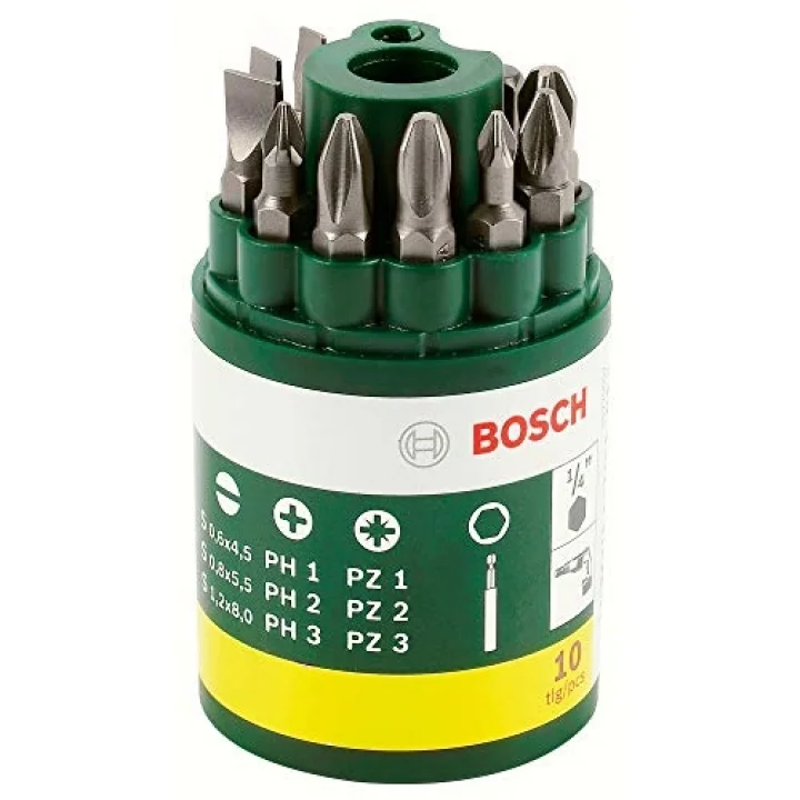 Professional Accessories Vidalama Ucu Seti, Yeşil, 10 Adet