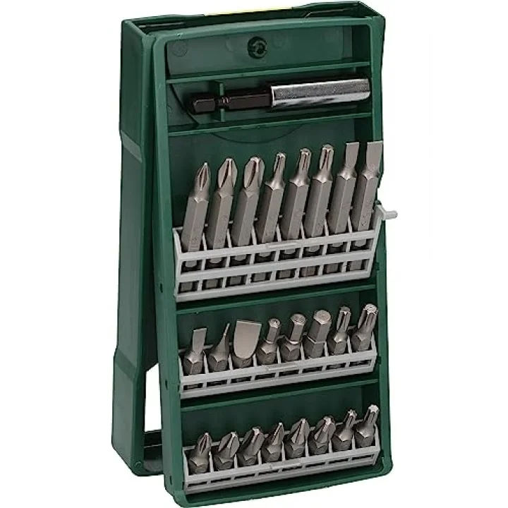 Professional Accessories X/Line Mini 25 Parça Vidalama Seti, Plastik Kutu, Yeşil