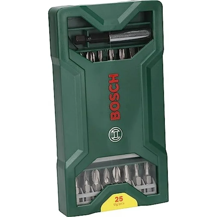 Professional Accessories X/Line Mini 25 Parça Vidalama Seti, Plastik Kutu, Yeşil