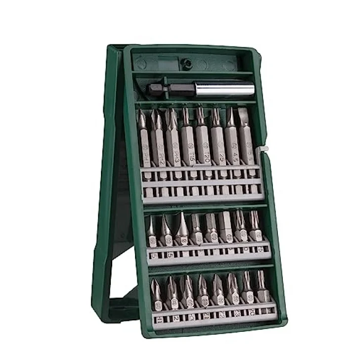 Professional Accessories X/Line Mini 25 Parça Vidalama Seti, Plastik Kutu, Yeşil