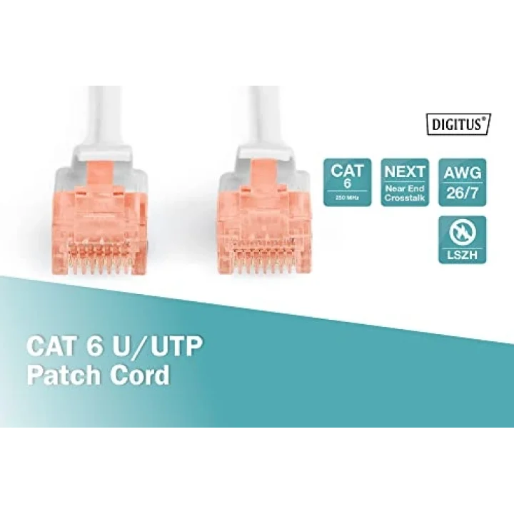 Professional Cat6 U-Utp Patch Kablo, 7 m