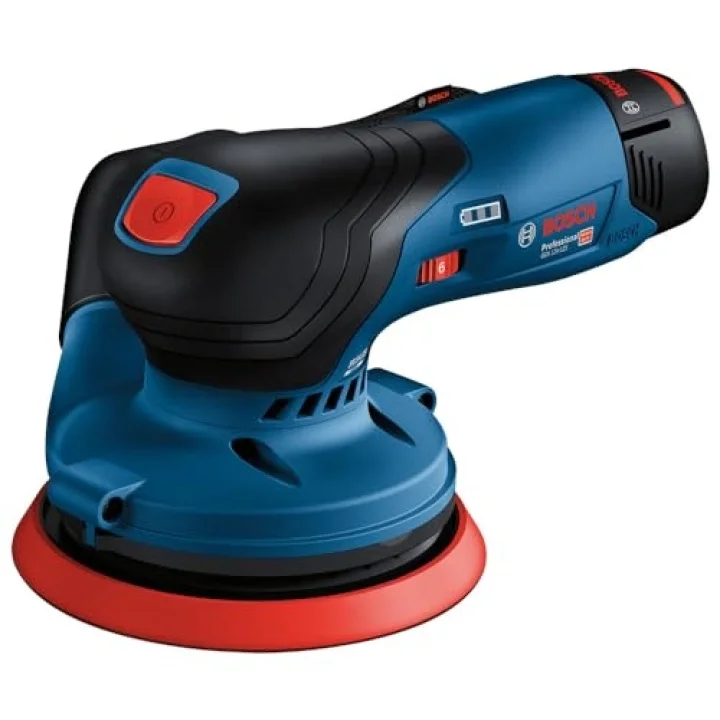 Professional GEX 12V-125 Akülü Eksantrik Zımpara (12 Volt, SOLO, Zımpara tabanı çapı: 125 mm, 6.000-10.000 dev/dak, Karton kutuda)