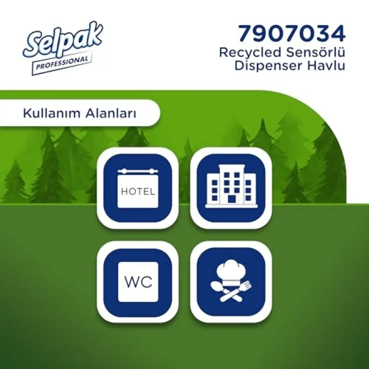 Professional Recycled Sensörlü Havlu, 135 Metre