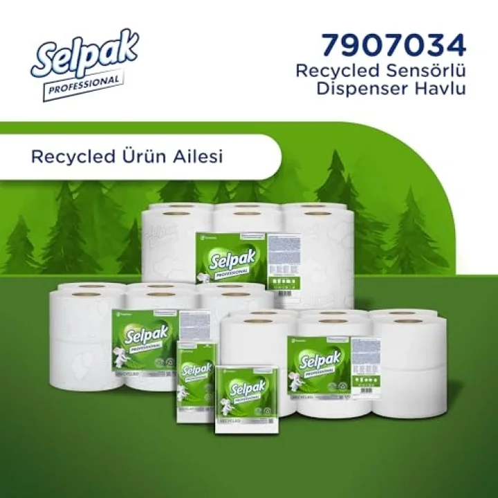Professional Recycled Sensörlü Havlu, 135 Metre