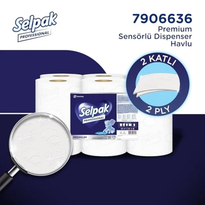 Professional Sensörlü Havlu, 25 Cm, 175 Metre