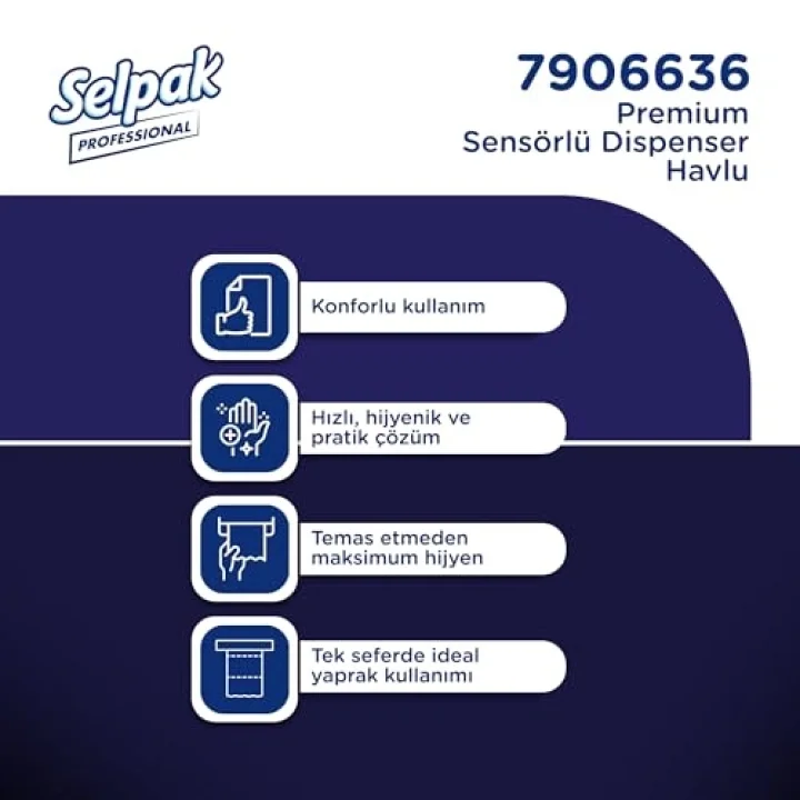 Professional Sensörlü Havlu, 25 Cm, 175 Metre