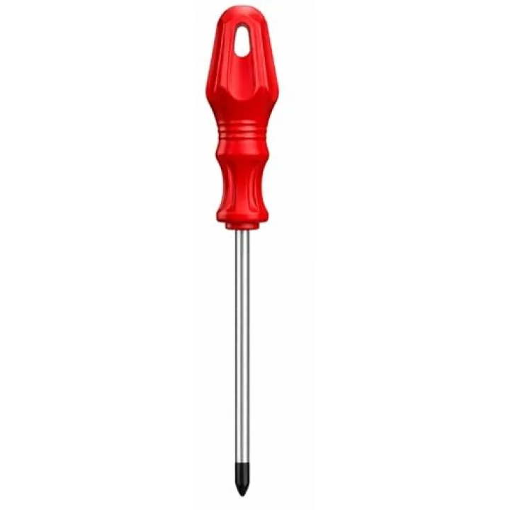 Profesyonel Manyetik Yıldız Tornavida PH2 6+125 mm, Yüksek Tork Dayanımlı Sertleştirilmiş Çelik Uç, Kaymaz Ergonomik Sap, Dar Alanlara Uygun, Mobilya Montajı ve Elektrik İşleri İçin