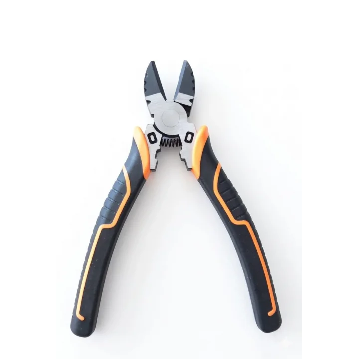 Profesyonel Yan Keski, 160 mm, Ergonomik Saplı, Turuncu Siyah